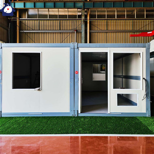 Casas modulares prefabricadas plegables con estructuras de acero de 20 pies Casa contenedor plegable apilable Prefabricada lista para enviar - Product Image 3