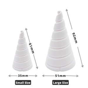 Pince à enrouler les fils Fibonacci en plastique, outil de jardinage, petite 61 mm, grande 92 mm, pour l'électroculture - Product Image 1