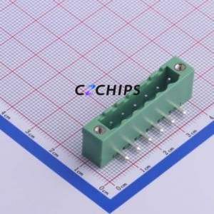 KF2EDGRM-5.0-6P Plug-in <b>Terminal</b> <b>Block</b> Bent Lead Through Hole,P=5mm Board-to-Board / Socket - Closed Screw Fixing 1x6P 5mm - Product Image 1