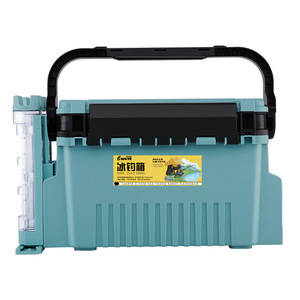 Boîte de rangement multi-couches pour la pêche sur glace, avec séparateur amovible, en matériau PP bleu, pour l'organisation des accessoires de pêche hivernale - Product Image 2
