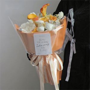 Papier d'emballage floral de luxe 58*58cm en film aluminium effet miroir pour fleuristes - Product Image 6