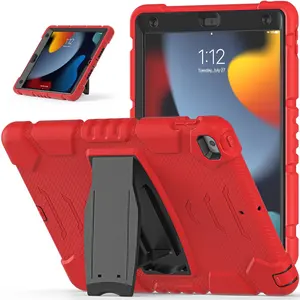 Shockproof protection thicker silicone case for iPad 10.2 gen 9 stand rugged tablet cover