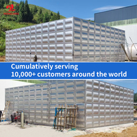 Fertighaus Wassertank Herstellung Edelstahl Haus wassertank 30000 Gallonen 50 100 500 1000 m3 modularer quadratischer Wassersp eicher tank