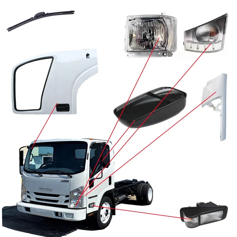 Pièces de carrosserie de camion de panneau latéral avant pour ISUZU