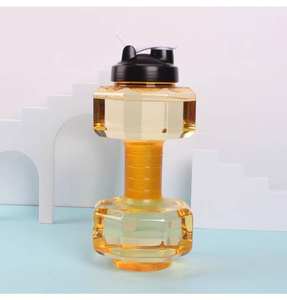 Ağırlık plakası taşınabilir spor salonu Fitness dambıl su dolu şişe Bottle su şişesi dambıl - Product Image 3