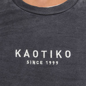 Sweat à capuche surdimensionné 100% coton pour homme haut de gamme Vintage Washed Black Streetwear Custom Grey Embroidery Fall New Collection Print - Product Image 4