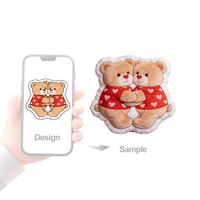 Ours en peluche personnalisé, jouets en peluche super doux, rembourrés en coton PP, tailles de 10 à 50 cm, détails brodés, fonction anti-stress