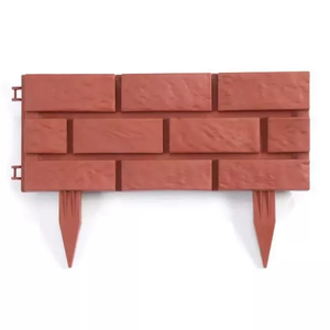 <strong>Plastic</strong> Heat Treated Brick Stone Effect Grey Terracotta Eco-friendly Durable Reusable Garden <strong>Lawn</strong> <strong>Edging</strong> Outdoor Landscape - Product Image 4