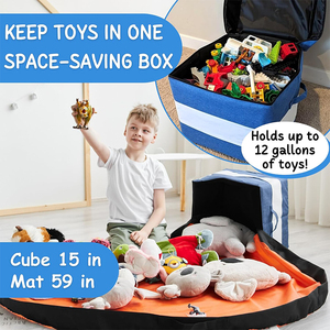 Nhà hiện đại đa chức năng đồ chơi và tủ quần áo Hộp lưu trữ có thể gập lại dây kéo Tổ Chức Phòng ngủ vuông tái sử dụng đơn vị lưu trữ - Product Image 4