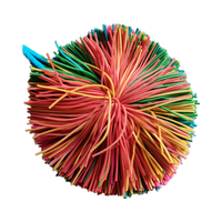 Jeu de lancer et de attraper avec boule rebondissante Yuheng, en PVC, avec pagaie élastique, jouet d'extérieur pour enfants de 5 ans et plus, unisexe