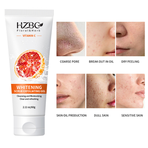 Gel Scrub Wajah Vitamin C Trade Blood Peeling Pengangkat Sel Kulit Mati Penghilang Komedo Gel Pengelupas Kulit Perawatan Kulit Korea - Product Image 2