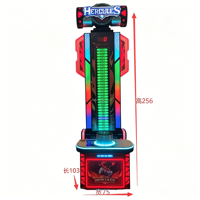 Machine d'arcade de boxe ludique à monnayeur, jeu de test de force Hercules avec marteau, pour parc d'attractions intérieur