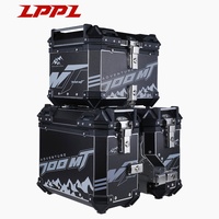Kit de bagages en alliage d'aluminium OEM/ODM de qualité supérieure, étanche et antichoc, 3 pièces combinées pour coffre de moto et moto d'aventure