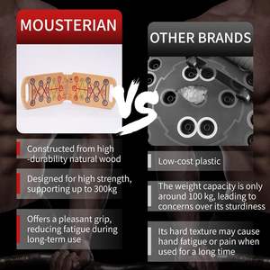 Planche à pompes pliable en bois, portable pour usage domestique, avec poignées en bois massif et <span class=keywords><strong>guide</strong></span> graphique - Product Image 6