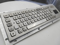 Teclado Industrial de Acero Inoxidable Personalizado de Precisión IP65 Resistente al Agua, 67 Teclas con Panel Táctil USB para Kiosco Médico, Máquina CNC