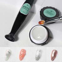 Colle adhésive liquide UV 3D HS pour strass, gel super résistant transparent pour ongles, bijoux de luxe français pour nail art 3D