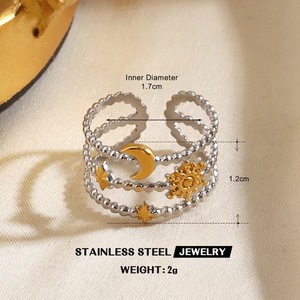 Colored Stainless Steel <b>Ring</b> - Luxury <b>Open</b> Design with Adjustable Feature - Fashion <b>Ring</b> for Women Trendy and Versatile <b>Ring</b> - Product Image 4