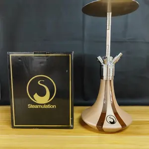 공장 도매 고품질 304 스테인레스 스틸 독일 물 담뱃대 S4 steamulation shisha