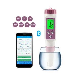 Pena Gigi Biru Digital Tipe PH TDS EC Temperatur Salt S G ORP Smart Water Tester PH Meter