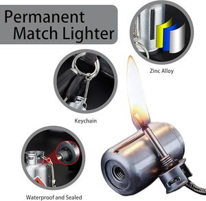 <span class=keywords><strong>Briquet</strong></span> à allumettes permanent, compact et portable, <span class=keywords><strong>briquet</strong></span> porte-clés personnalisé - Product Image 5