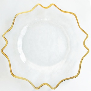 Nouveaux produits du fournisseur chinois : Assiette de présentation en verre tournesol de luxe à prix abordable - Product Image 1