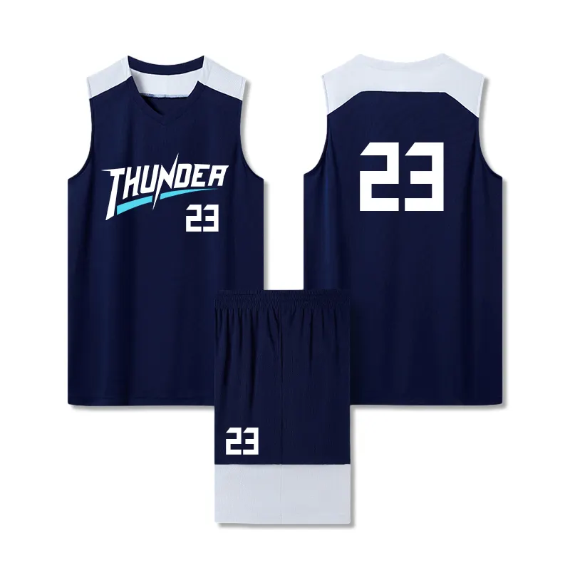 Ensemble de maillots de basket-ball exquis Jersey Hombre Basketball Nbaa Jersey Uniformes de basket-ball