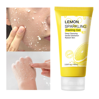 OEM, gel exfoliant et pétillant au citron, nettoyant en profondeur éclaircissant, élimine les peaux mortes, adoucit la peau à chaque utilisation pour les Africains