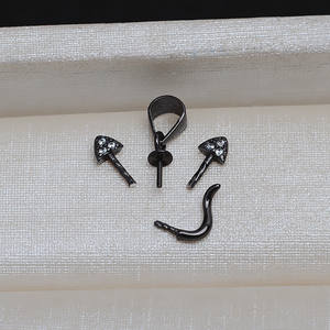 Pendentif en argent S925, collier en perles baroques, fabrication de bijoux DIY, petit chat, perle extraterrestre, support de mode, composants de bijoux 1787 - Product Image 2