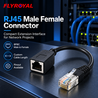 Connecteur RJ45 Mâle-Femelle 8P8C, Adaptateur d'Extension Réseau, Assemblage de Câble Court Personnalisé, Connecteur RJ45 pour Communication de Données