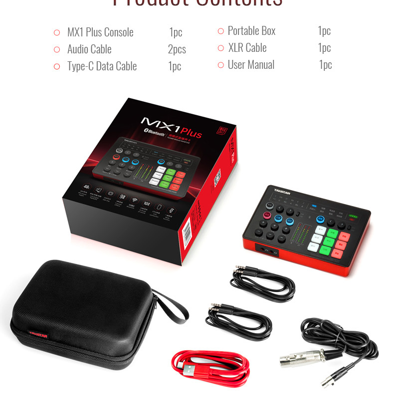 Tarjeta de sonido MX1 PLUS
