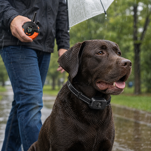 <span class=keywords><strong>Collier</strong></span> de dressage électrique professionnel <span class=keywords><strong>pour</strong></span> chiens et chats, rechargeable, étanche, avec télécommande, lumière LED, mémoire, anti-aboiement - Product Image 5