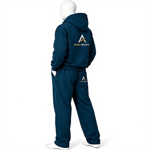 Plus Size Custom Logo Men's Customizable Acid Wash Rhinestone <b>Jogger</b> Set Heavyweight 100% Cotton <b>Oversized</b> Tracksuit - Product Image 6