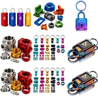 Fabricant de porte-clés personnalisés avec logo, faible MOQ, pièces métalliques usinées CNC OEM, acier inoxydable 304 316, aluminium 6061, Guangdong