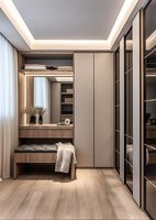Armoire de présentation en verre élégante BALOM, armoire anthracite avec tringles de suspension, tiroirs et profil en métal noir