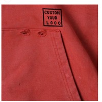 Sweat-shirts à capuche demi-zippés en coton 100% lavé style vintage, coupe oversize, manches raglan, personnalisables avec logo, style hip-hop, vente en gros