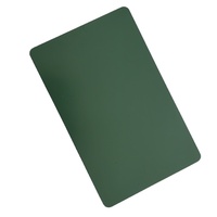 Carte de visite professionnelle en métal NFC ISO14443A 13,56 MHz, couleur bronze, vierge, programmable, sans contact, pour gravure laser
