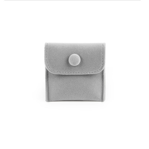 Petit coffret à bijoux en velours de luxe, pochettes personnalisées avec logo pour ranger et transporter des bijoux de luxe - Product Image 2