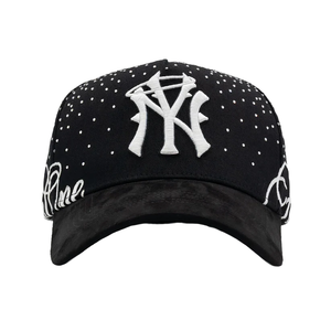 Casquette de performance 5 panneaux 100% Coton avec strass effet diamant pour l'extérieur, modèle Barbas Hat 31Barbas Hats - Product Image 4