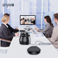 Caméra de visioconférence Anywi 360 degrés avec suivi automatique IA, vidéo 1080P, haut-parleur et microphone USB (Plug and Play)