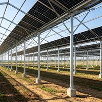 Système de support de montage au sol pour panneaux solaires photovoltaïques – Vente chaude