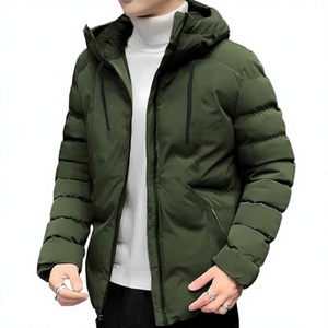New Men's Hooded Loose Ripped Hole Denim Varsity Jacket Turn-down Collar <b>Button</b> Pocket Casual Clothing Young Winter Plain Dyed - Product Image 3