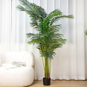 Proveedor de Palmeras Areca Artificiales Realistas, Palmera de Caña <span class=keywords><strong>Dorada</strong></span> Artificial Personalizable para Decoración de Porche, Oficina y Hogar - Product Image 5
