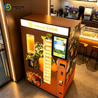 Verticale hoge display sapautomaat, automatische sapautomaat voor heel fruit, sapautomaat voor stadsvelden