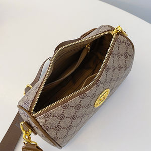 Sac à bandoulière de haute qualité pour femme, style vintage, motif géométrique, en PU, doublure en polyester, antivol, portable pour un usage quotidien - Product Image 2