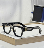 Monturas de Acetato para Corrección Visual Unisex de Primera Calidad, Monturas Ópticas Cuadradas Transparentes de Alta Calidad, Modernas