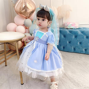 2020 Manica corta Principessa Febbre Del Partito Del Vestito Gioco Anna <span class=keywords><strong>Elsa</strong></span> Bambino <span class=keywords><strong>Bambina</strong></span> Del Bambino Anna Dress Cosplay Costumi - Product Image 2