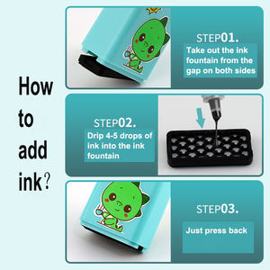 कस्टम लोगो बच्चों के स्वयं स्याही शिक्षक स्टाम्प खिलौना बच्चे बच्चे नाम कपड़े लेबल स्टाम्प व्यक्तिगत फ्लैश स्टाम्प - Product Image 3