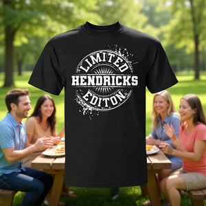 T-shirt personnalisable pour réunion d'anniversaire avec arbre généalogique du nom de famille Hendricks – T-shirt promotionnel - Product Image 3