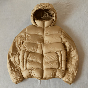 Thiết Kế Tùy Chỉnh Mùa Đông Mặc Độn Nóc nóc Áo Khoác Người Đàn Ông Chất Lượng Cao Quá Khổ Trống Áo Không Thấm Nước Bong Bóng Fluffy Nóc Xuống Áo Khoác - Product Image 5