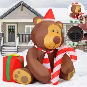 Oso Inflable de 5 Pies con Luces LED, Decoraciones Navideñas Inflables para Exteriores, Venta al Por Mayor Personalizada - Product Image 1